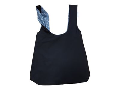 Beuteltaschen gross beidseitig tragbar grau