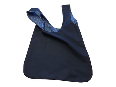 Beuteltaschen gross beidseitig tragbar grau