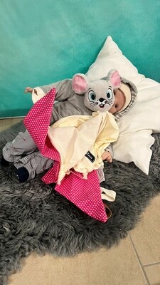 Kuscheltuch Maus