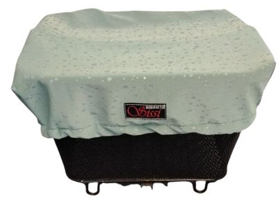 Velokorb-Abdeckung Wassertropfen mint