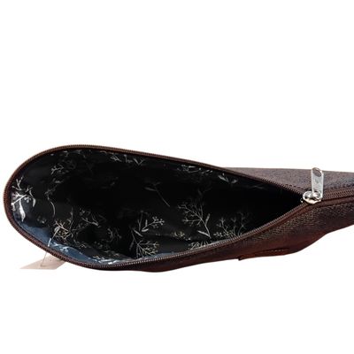 Reissverschluss Tasche braun