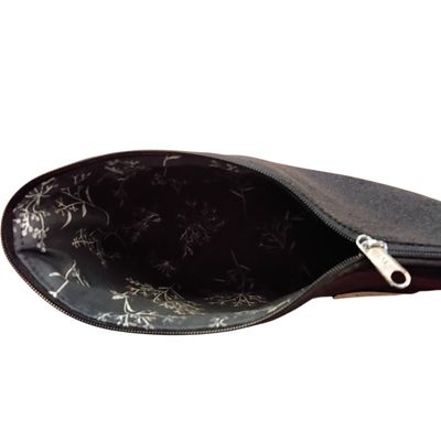 Reissverschluss Tasche schwarz gelb