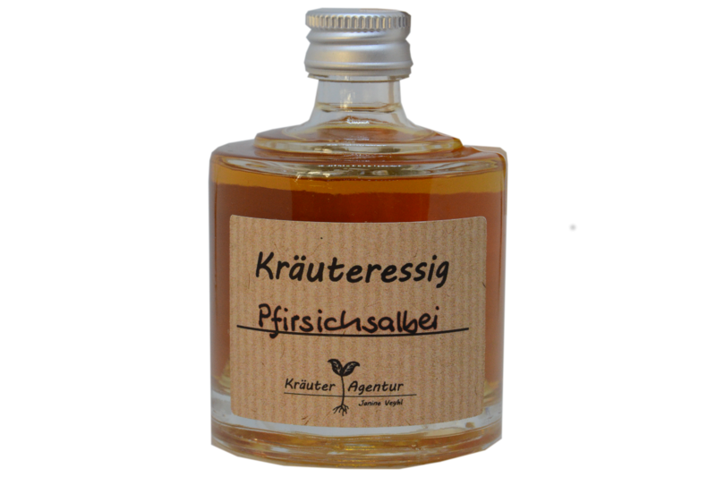 Pfirsichsalbeiessig