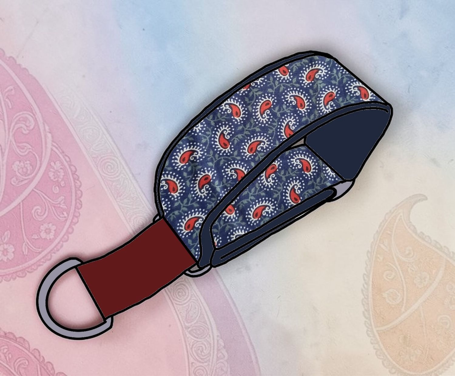 Zugstopp Ceylon Paisley