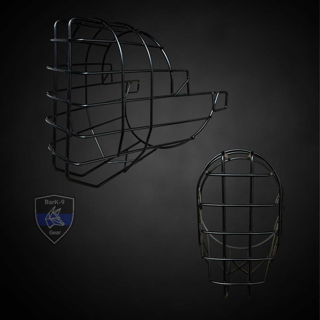 Maulkorb Beschichtung, Spezialanfertigung Beschichtung: Schwarz