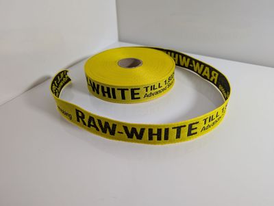Webband Webband "Raw", gelb, 25 mm, 5 Meter