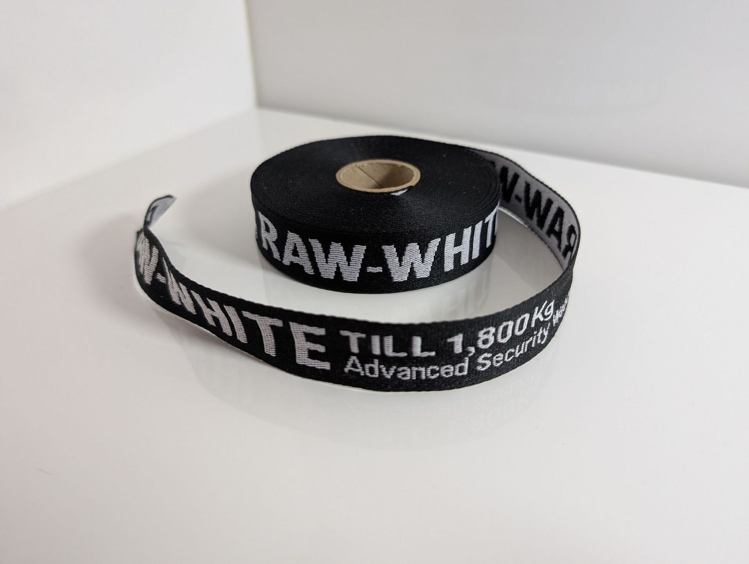 Webband Webband "Raw", schwarz, 25 mm, 5 Meter