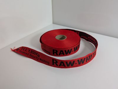 Webband Webband "Raw", rot, 25 mm, 5 Meter