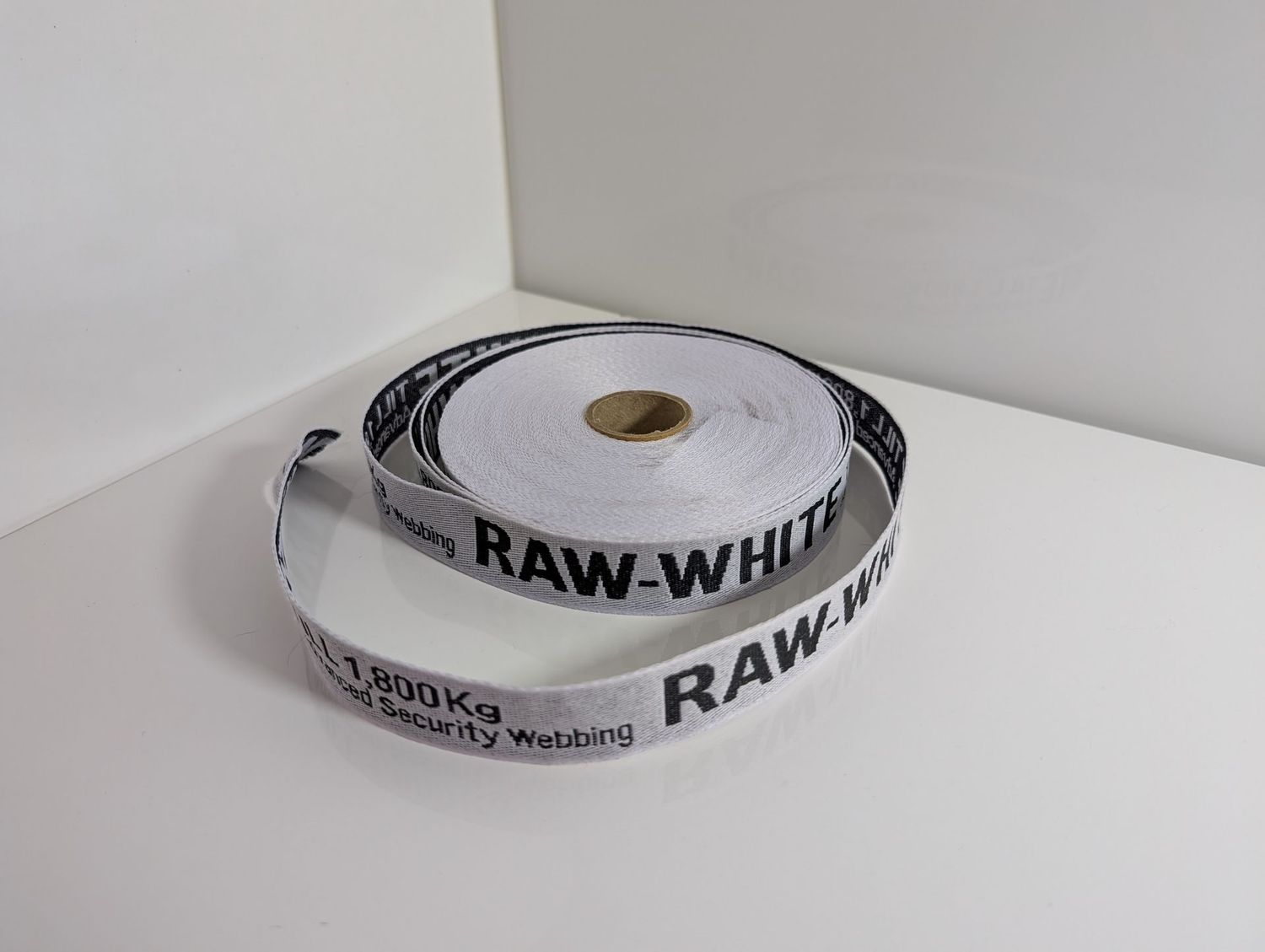 Webband Webband "Raw", weiss, 25 mm, 5 Meter