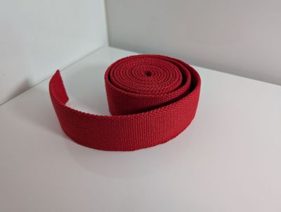 Gurtband Gurtband "Uni" rot, 40 mm, 2 Meter