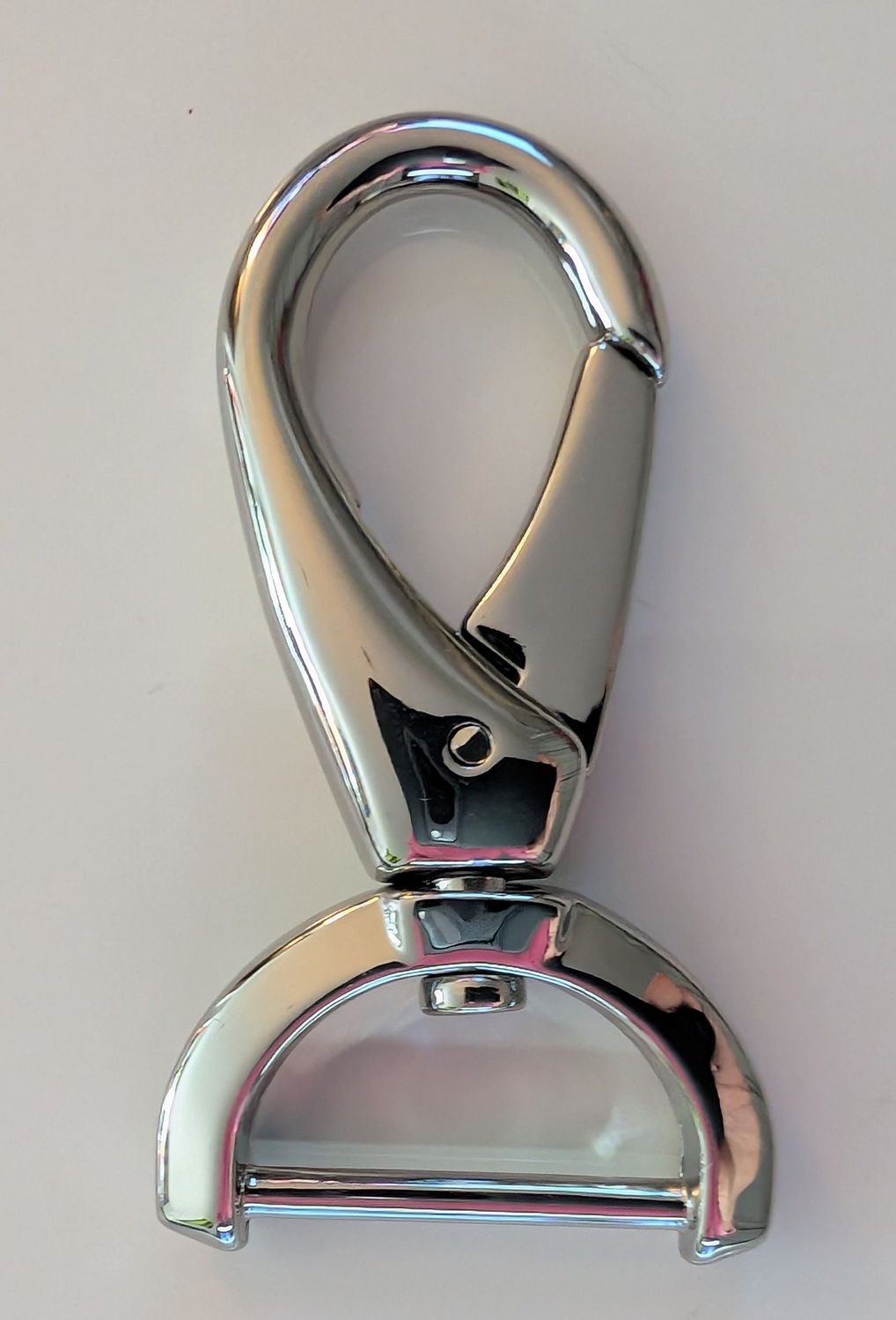 Karabiner 25mm Metall Silber, 2 Stück