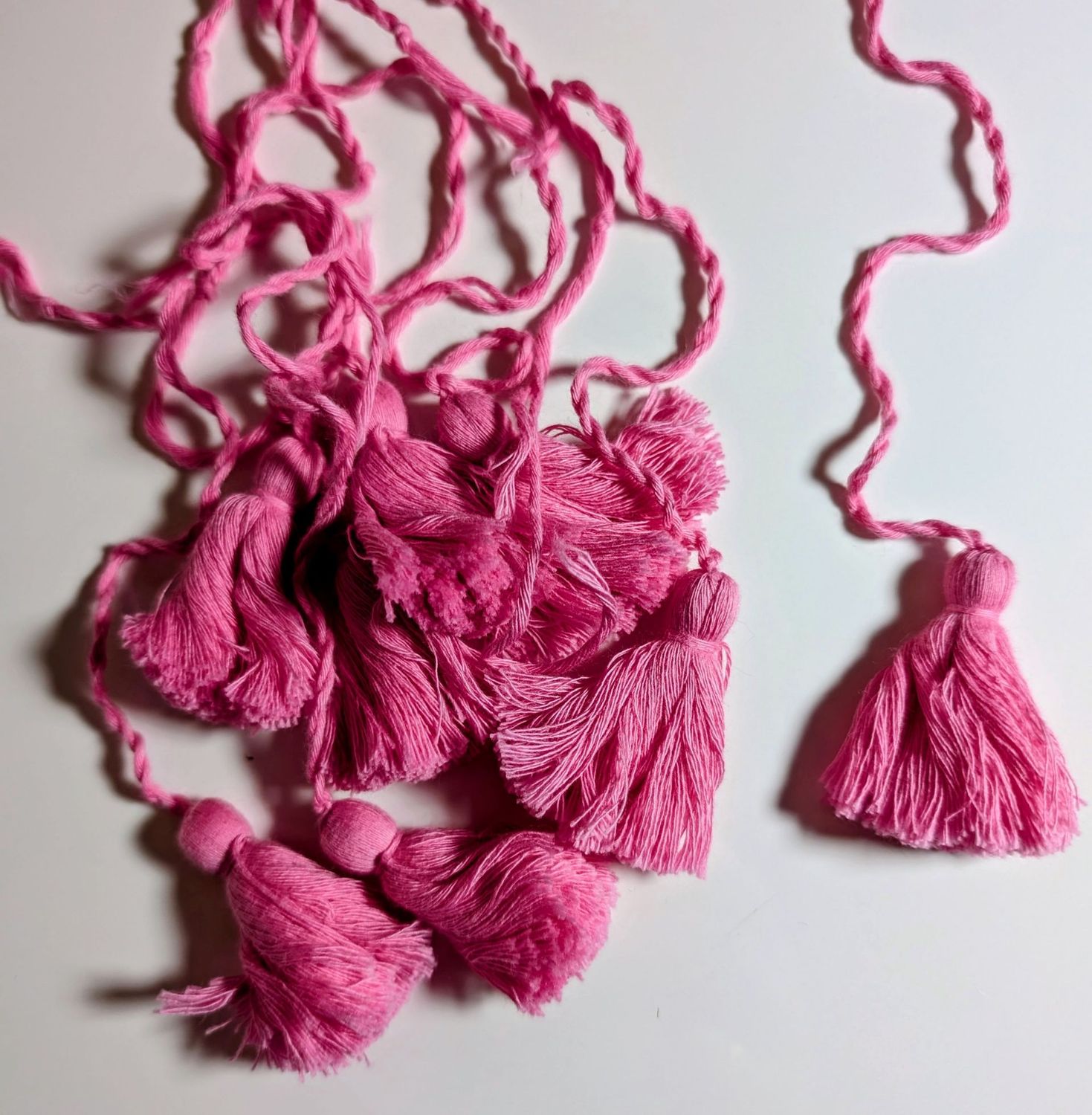 Quasten rosa, 8 Stück Quasten rosa, 8 Stück