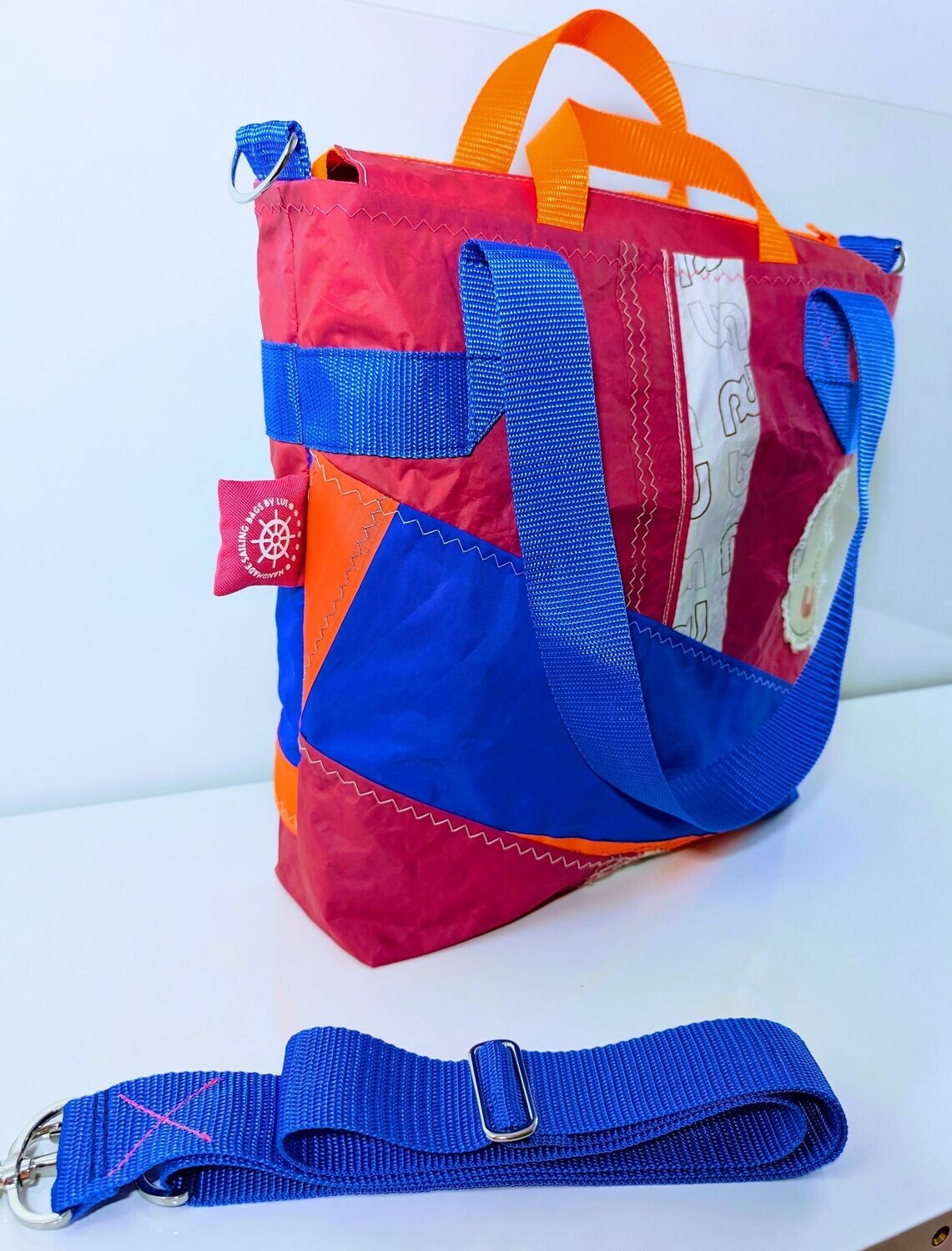 Surf-Segeltasche Surf-Segeltasche "Shopper Pink/ Blau