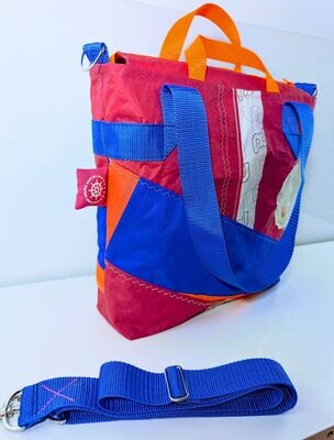 Surf-Segeltasche  "Shopper Pink/ Blau
