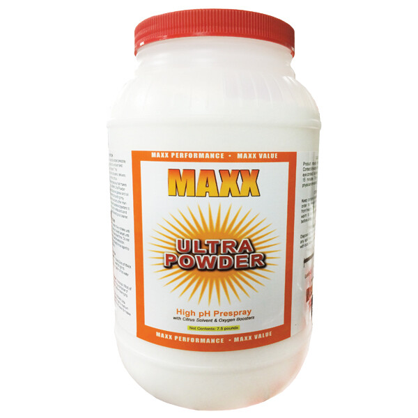 MAXX Ultra Powder  | High pH Prespray | 7.5 lb Jar