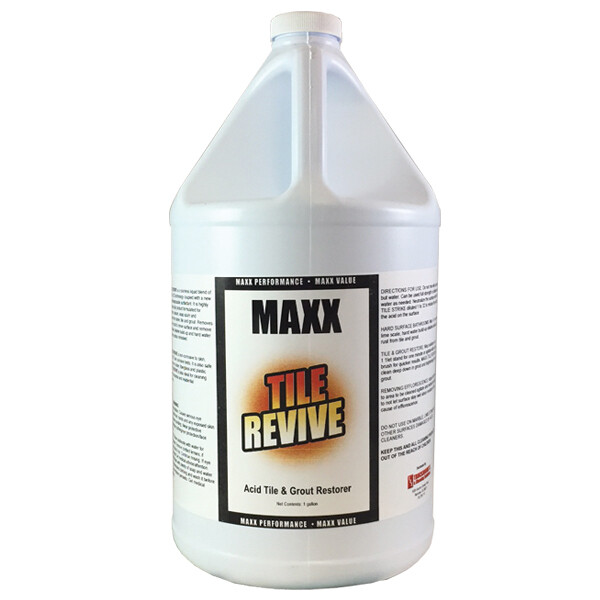 MAXX Tile Revive | Alkaline Tile & Grout Restorer | Gallon