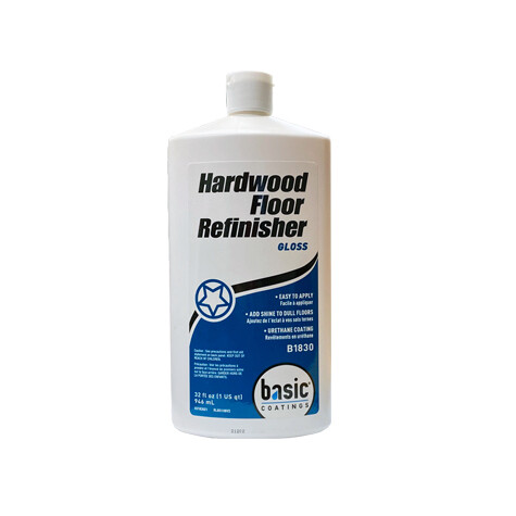 Wood Floor Refinisher by Basic Coatings | Gloss Finish | Quart