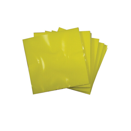 Yellow Plastic Pads 4" x 4" | 500 Count