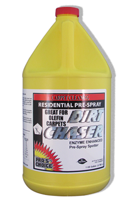 Dirt Chaser by CTI Pro's Choice | Enzyme Pre-Spray & Spotter | Gallon Dirt Chaser by CTI Pro's Choice | Enzyme Pre-Spray & Spotter | Gallon