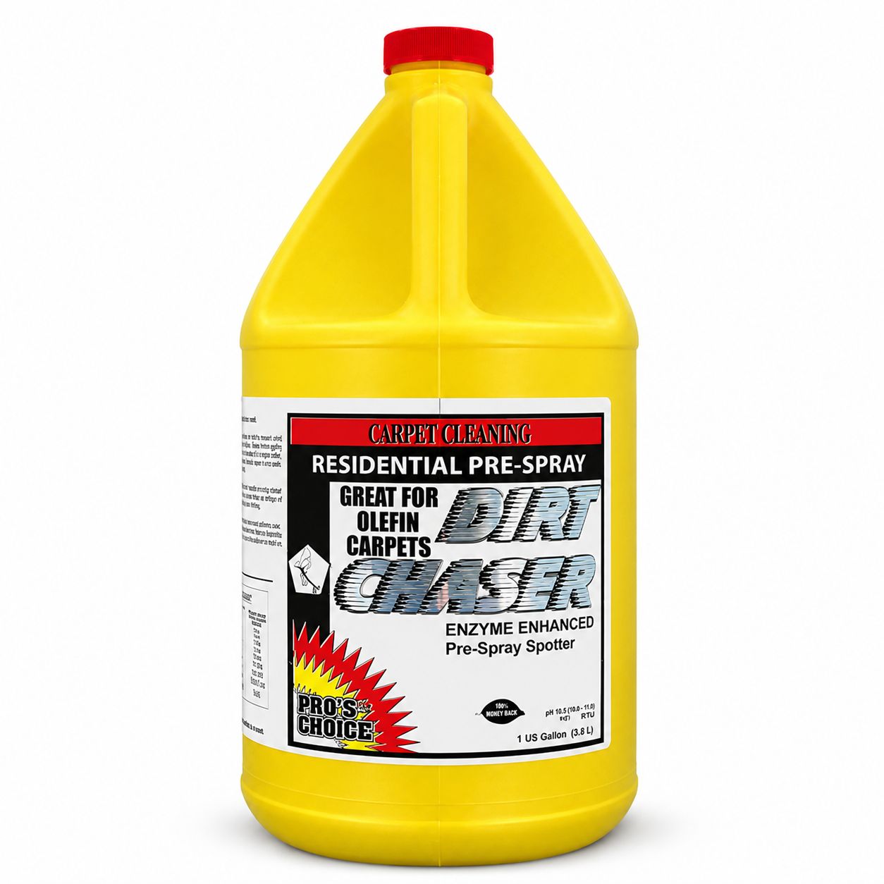 Dirt Chaser by CTI Pro's Choice | Enzyme Pre-Spray & Spotter | Gallon Dirt Chaser by CTI Pro's Choice | Enzyme Pre-Spray & Spotter | Gallon
