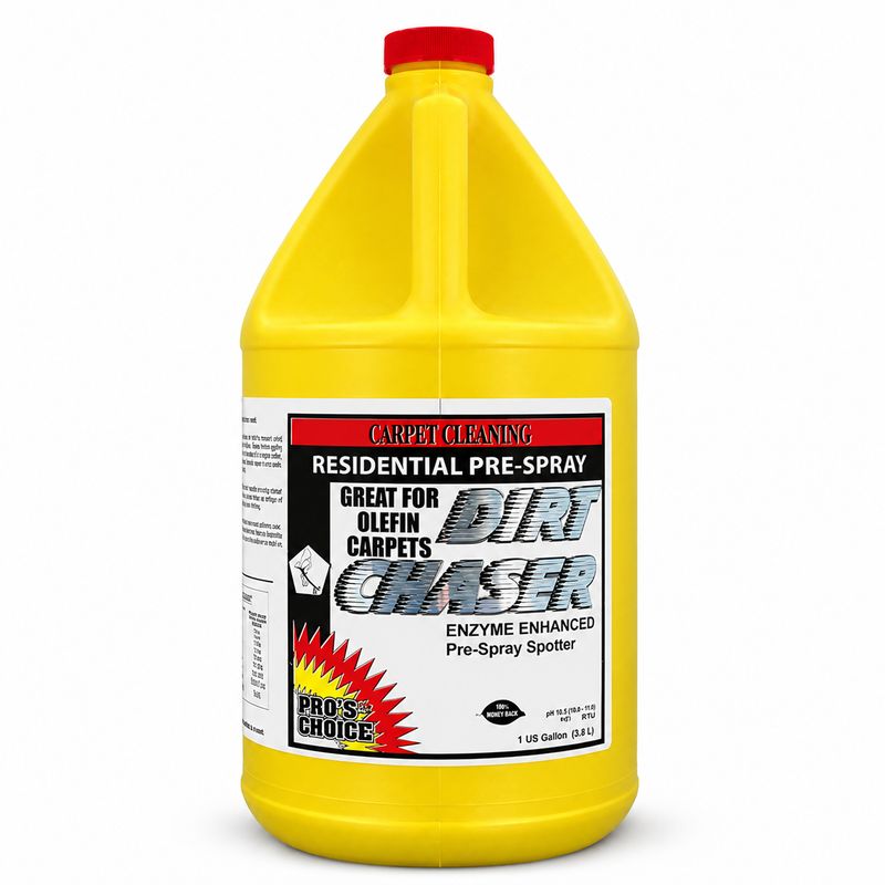 Dirt Chaser by CTI Pro's Choice | Enzyme Pre-Spray & Spotter | Gallon