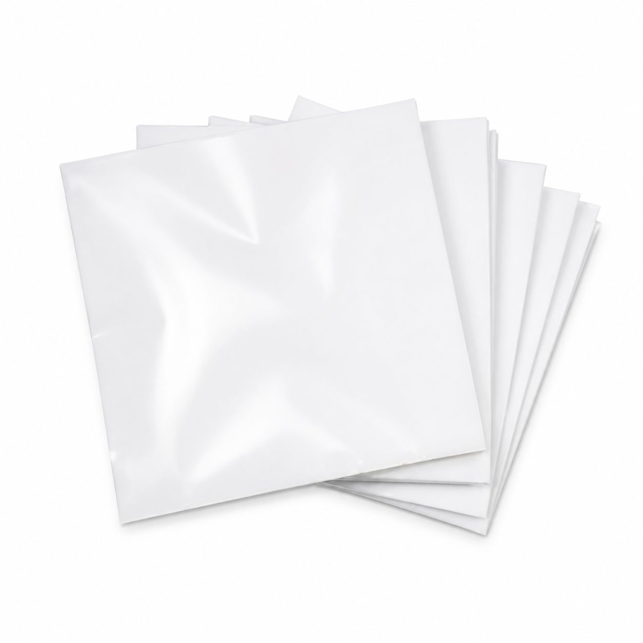 White Plastic Pads 4" x 4" | 1000 Count