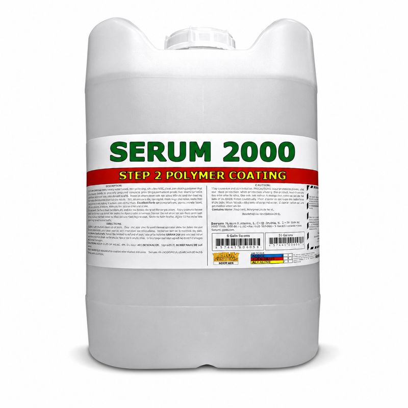 Serum 2000 by Serum Systems | Bio Dispersant & Surface Sealer | 5 GALLONS