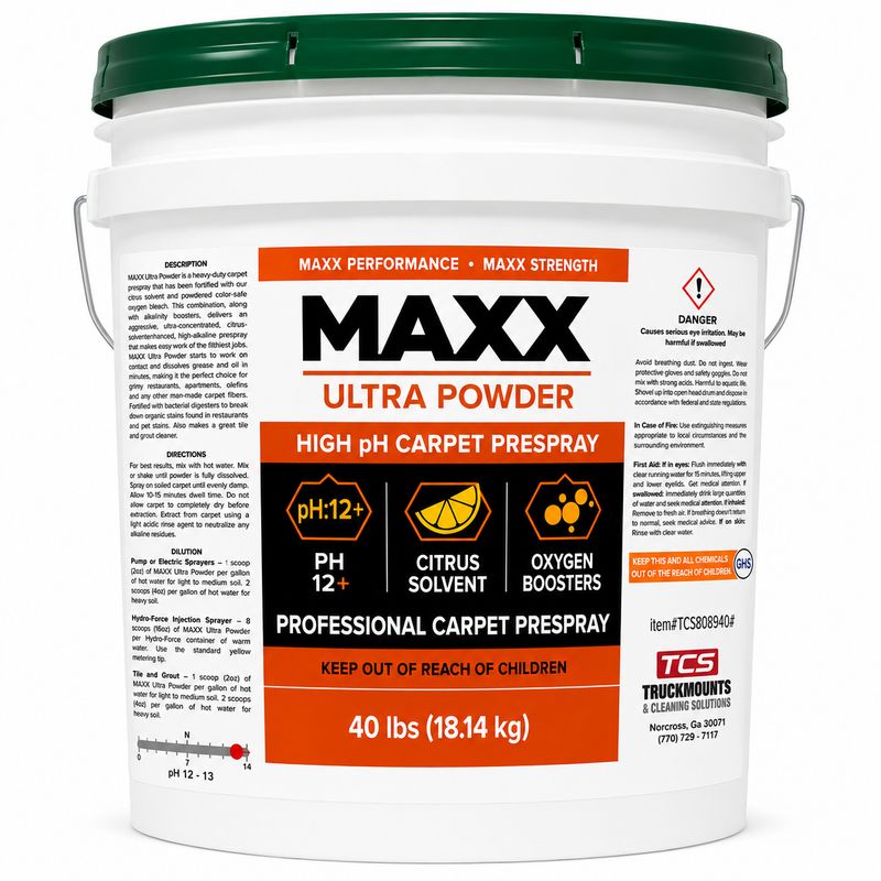 MAXX Ultra Powder  | High pH Prespray | 40 lb Pail