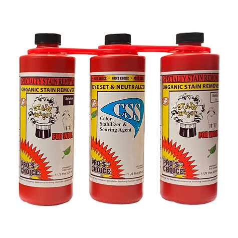 Stain Magic for Wool (Parts A&B & CSS Quart Set) by CTI Pro's Choice | Quart