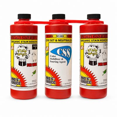 Stain Magic for Wool (Parts A&B & CSS Quart Set) by CTI Pro's Choice | Quart