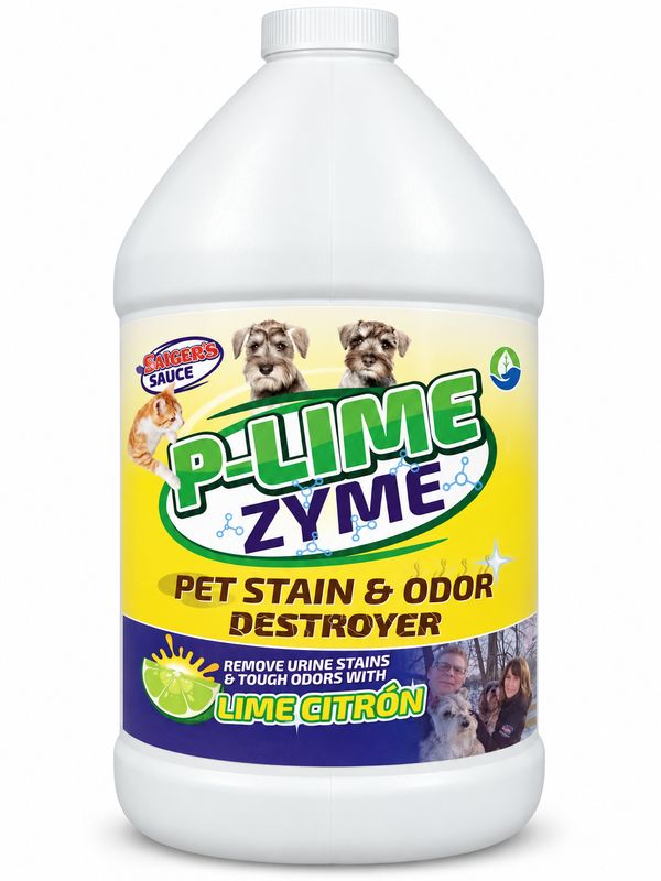 Saiger's Sauce P-Lime Zyme Lime Citron | Pet Stain & Odor Destroyer | Gallon