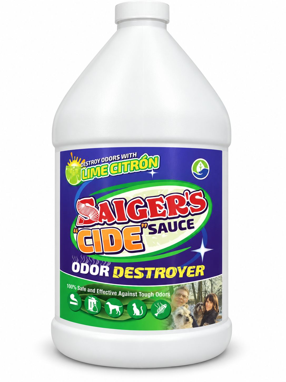 Saiger's Saiger's "Cide" Sauce Lime Citron | Odor Destroyer | Gallon