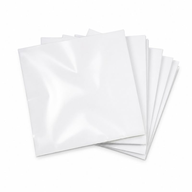 White Plastic Pads 4" x 4" | 5000 Count