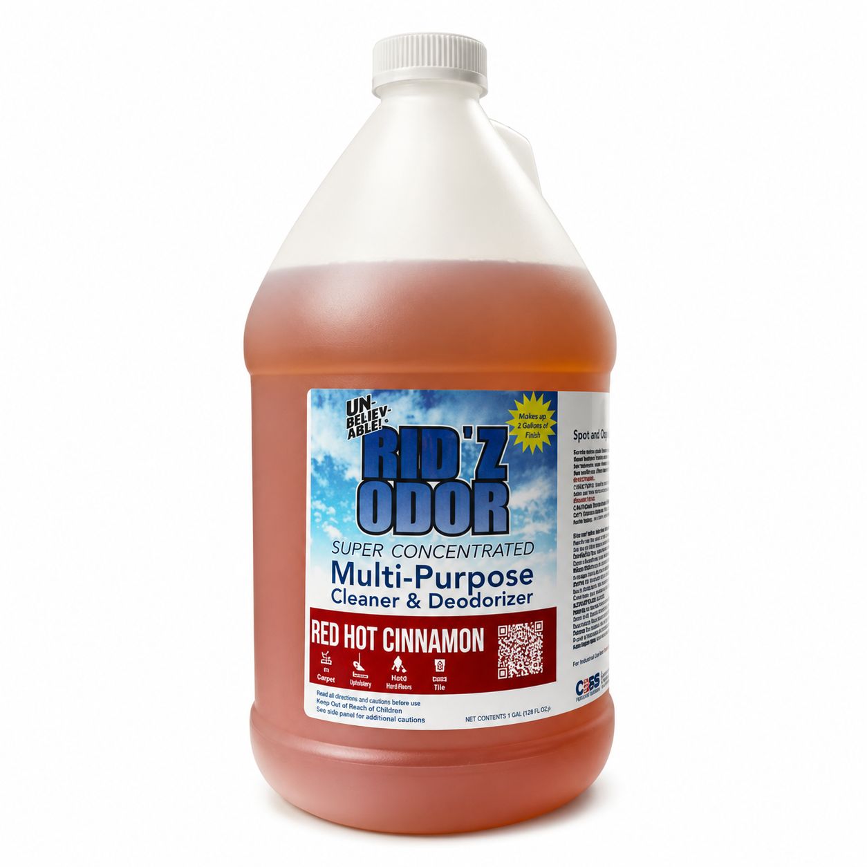 UNBELIEVABLE!® Rid'Z Odor by Core Products  | Red Hot Cinnamon Scent |  Gallon