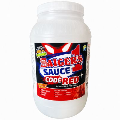 Saiger's Sauce Code Red | Powdered Prespray | 6.5 LB Jar