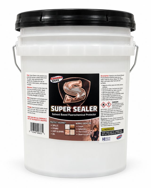 Saiger's Sauce Super Sealer | Solvent-based Fluorochemical Protector​ | 5 Gallon