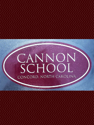 Cannon School Oval Decal