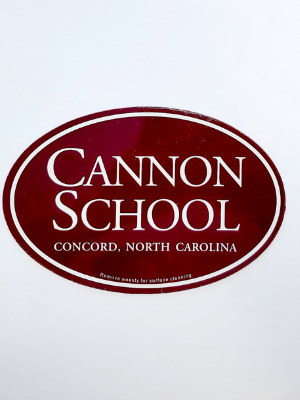 Cannon School Oval Car Magnet
