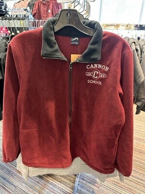 Youth Fleece Full Zip Jacket &#39;Cannon School&#39;