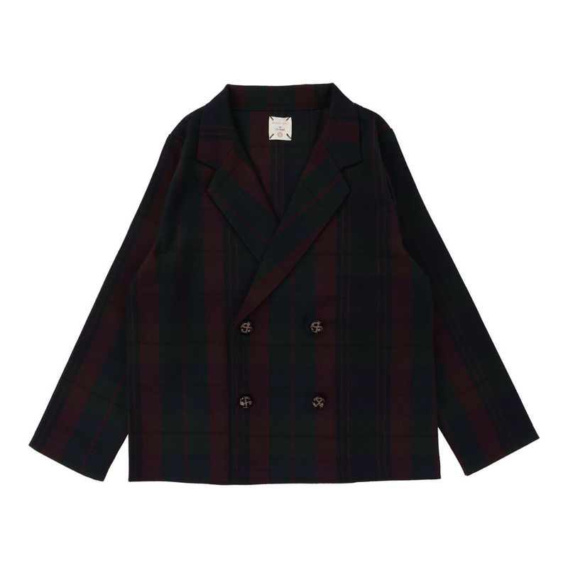 Lillegs Plaid Bur Blazer