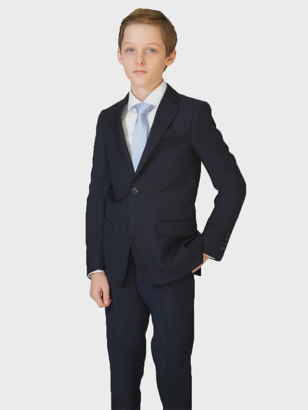 To navy suit slim fit