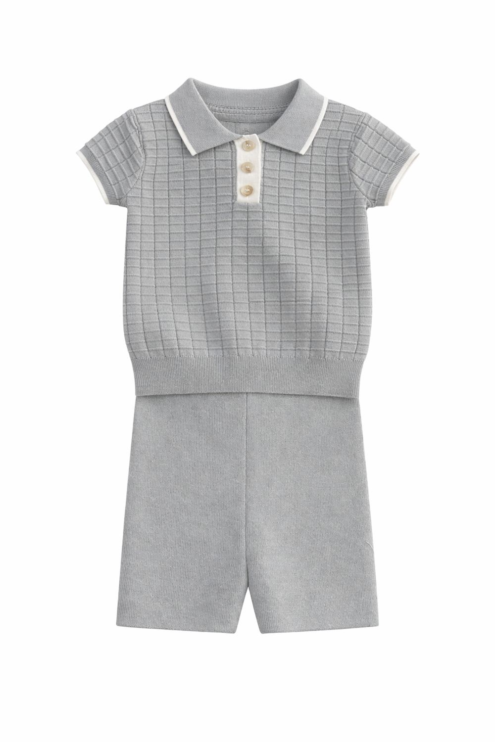 Crew Kidswear G2942S 2 piece Textured boys knit set