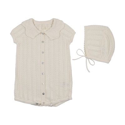 Lil Legs CROCHET KNIT GIRLS ROMPER CKGR S26