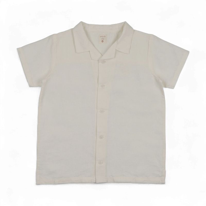 Lil Legs Analogie SLGSH S26 LINEN GRANDPA SHIRT