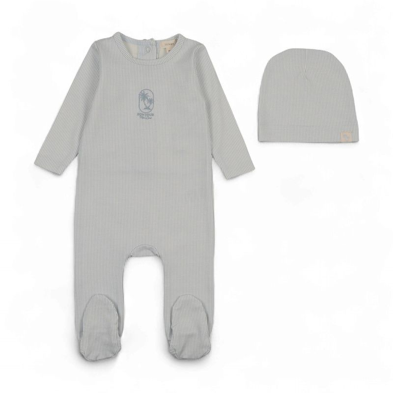 Lil Legs Analogie SSFST1 S26 SAILOR STRIPE FOOTIE SET