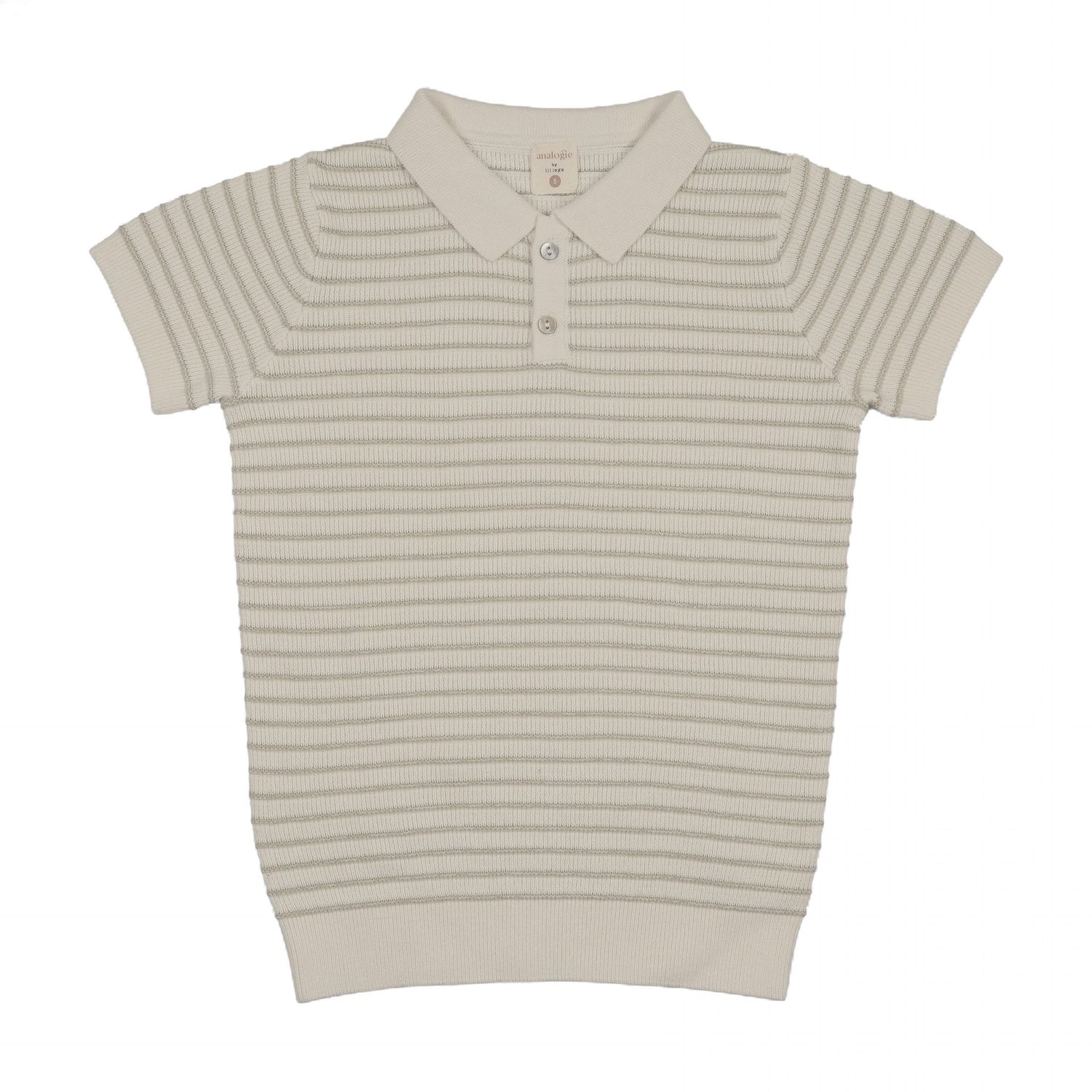 Lil Legs Analogie TSKP2 S26 TEXTURED STRIPE KNIT POLO 8Y-12Y