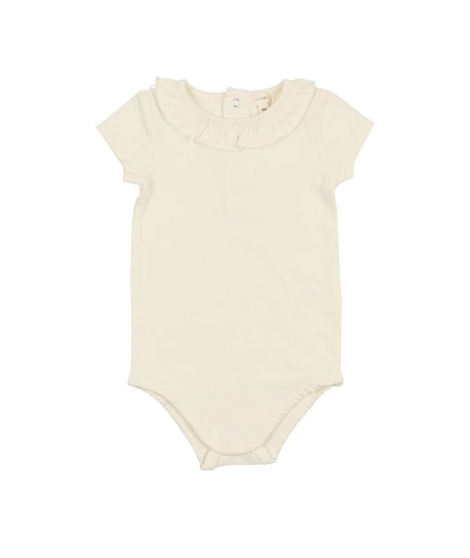 Lil Legs Analogie RUFFLE COLLAR SHORT SLEEVE ONESIE RFCLOSS