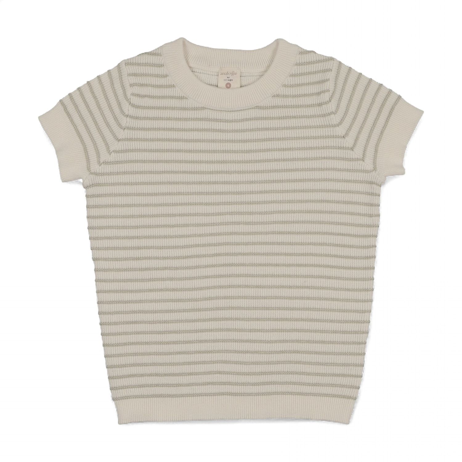 Lil Legs Analogie TSKC1 S26 TEXTURED STRIPE KNIT CREWNECK 2T-7Y
