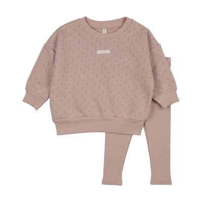 Lil Legs FLORET PRINT SWEATSHIRT SET FPSS S26