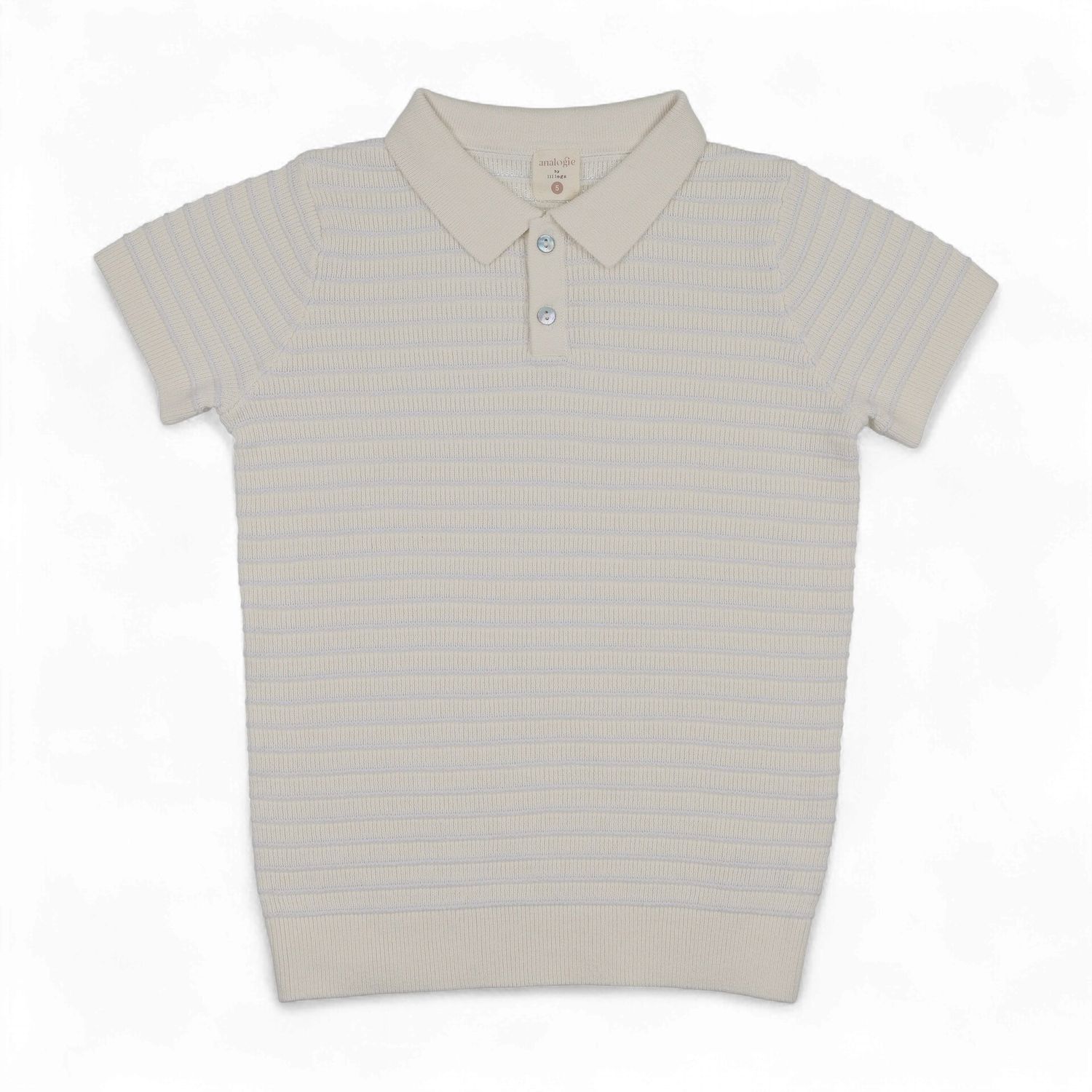 Lil Legs Analogie TSKP1 S26 Boys TEXTURED STRIPE KNIT POLO 3T-7Y